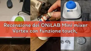 Recensione del ONiLAB Mini mixer Vortex con funzione touch, smalti per unghie, adesivi per ciglia e