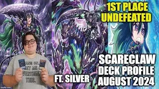 1ST PLACE REMOTE DISCORD TOURNAMENT UNDEFEATED SCARECLAW DECK PROFILE (AUGUST 2024) YUGIOH!