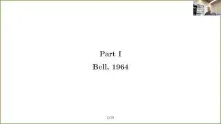 Bell's inequalities and non-locality - I. Jauslin