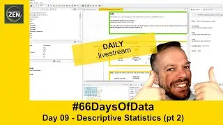 KNIME descriptive statistics II - day 9 - 66 days of data with KNIME