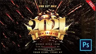 2023 New Years Eve Party Flyer Template Free Download