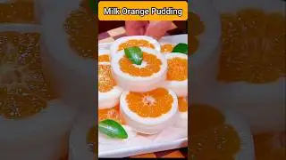 Easy and delicious orange milk pudding #shorts #pudding #milk #orange #recipe #cooking #4rkitchen