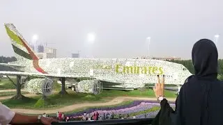 Day 2: Emirates  Airbus A380 in Dubai Miracle Garden