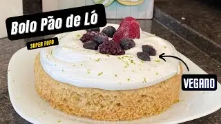 Bolo de Pão de ló Vegano: O único bolo que você precisa fazer!/ Vegano