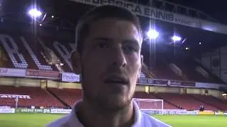 Jamie Proctor on goal at Bramall Lane