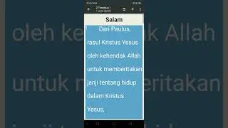 KITAB SUCI 2 TIMOTIUS 1:1(TB)
