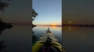 Kayaking into the sunset #kayak #sunshine