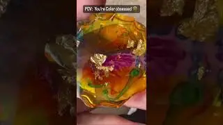 Radiant Resin Keychains: A Fusion of Vibrant Colors  #art #resinartist #explore