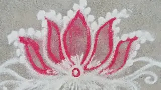 Simple kolam 🪷🪷🪷#rangoli #subscribe #muggulu #kolam #flowers #shortsfeed 