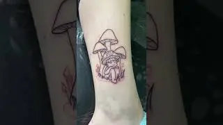 🍄 Little Chilled Mushroom Boy Tattoo By Manthbtattoo #tattuba #tattoo #art #inked #shorts #mushroom
