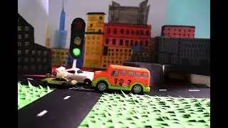 Right Turn | Stop Motion Animation | TOY CAR ALEX