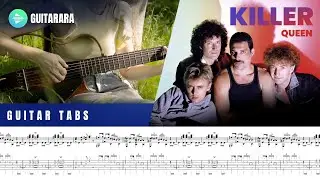 🎸QUEEN  |----Killer Queen----| Classical Guitar Cover | Guitar Tabs + Sheet Music