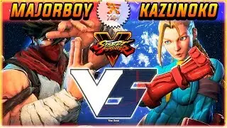 SFV/SF5 ✪ MAJORBOY VS KAZUNOKO | FIRST TO 3 - STREET FIGHTER V
