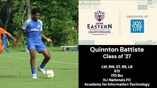 Quinnton Battiste Class of 2027 vs. NVU Academy 09B Highlights