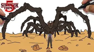 How To Draw Eleven VS Mind Flayer / VECNA - Stranger Things 5 ( FINAL BATTLE )