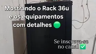 Mostrando o Pop e Equipamentos que uso #telecom #provedordeinternet #rack36u