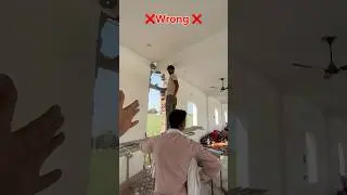 ❌wrong ❌ technique #shortsviral #wrong #column #waste #ytshorts #house #mistakes