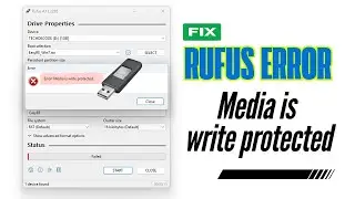 Исправление ошибки Rufus &laquo;Носитель защищен от записи&raquo;