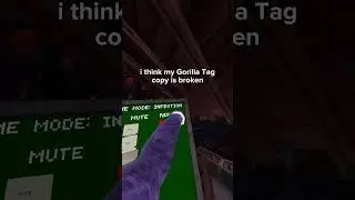 I think my Gorilla Tag copy is broken #gorillatag