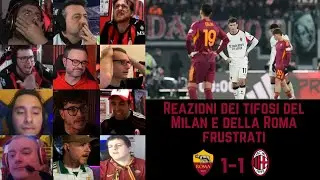 Reazioni deluse dei tifosi di Milan e Roma dopo ROMA 1-1 MILAN | Serie A G22