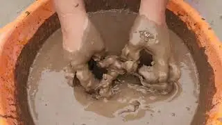 Pure mud | water crumbling | KHSH ASMR
