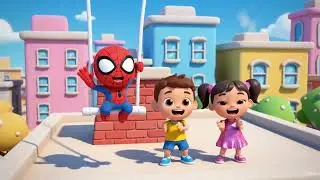 Spidey swing swing!🦸&zwj;♂️|spiderman songs|kids songs|Inchy winchy spider