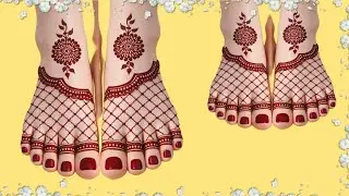 Very Very Easy Foot Mehandi Design / Leg Mehndi / Peiron ki Mehandi Design 2026 / 