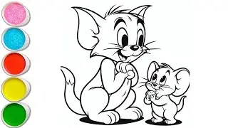 Tom and Jerry Drawing, Painting & Coloring For Kids and Toddlers_ Easy Art