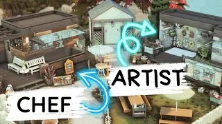 COOKING and CRAFT Vendor Booths | Sims 4 Speed Build