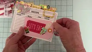 Sweet recipe card set using utensil tabs from #scrapdivadesigns