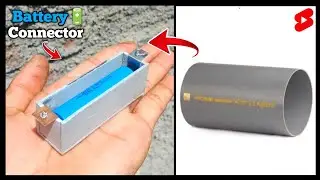 HOW TO MAKE RECHARGEABLE BATTERY CONNECTOR 🔋 #shorts