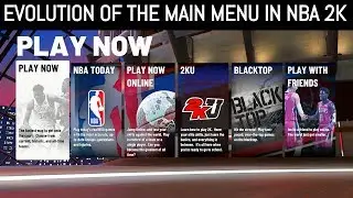 Evolution of the Main Menu in NBA 2K Games (NBA 2K - NBA 2K19)