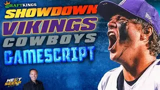 VIKINGS v COWBOYS Gamescript | SNF Sunday Night DraftKings SHOWDOWN Strategy | 2025 NFL Week 15