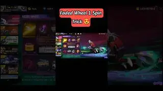 💯😱 Faded Wheel 1 Spin Trick l #spin #fadedwheel #fadedwheel1spintrick #shorts #emote #animation #new