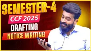 ||SEM-4 Drafting ||Notice Writing||