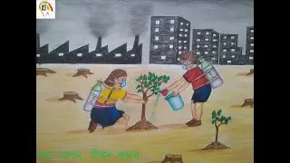 Save tree save live | Save tree Save Earth | Environment Day Picture | Drawing |  DIY |