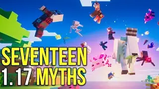 Minecraft 1.17 Seventeen Caves & Cliffs Update Myths [Minecraft Myth Busting 131]