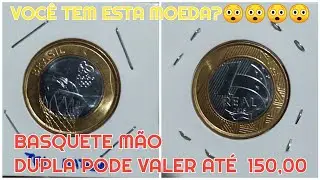 MOEDA BASQUETE M&Atilde;O DUPLA