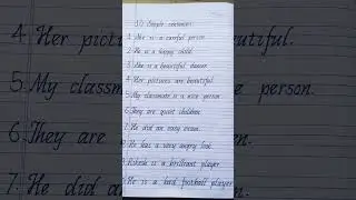 Mono cursive writing practice Handwriting practice Simple sentences