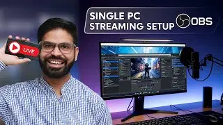 Single PC Streaming Setup with OBS | Best OBS settings for single PC streaming