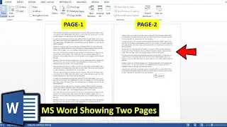 Как отключить отображение двух страниц рядом в документе MS Word