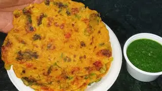 Sirf 1 Cup Oats Aur Kamal😍 | Healthy Vegetable Cheela | Weight Loss