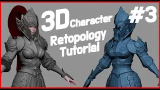 | Johnnny 3D | 03 | 3D Character Modeling (Re)Topology tutorial | Topogun/3D max/Zbrush