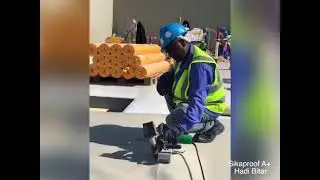 Sikaproof A+ sites during waterproofing work in 2020 ~ fully Bonded system membrane from Sika