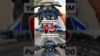 Yamaha R15M vs Pulsar NS 200 🔥 Gear Challenge #shorts #r15m