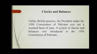 Salient Features of 1956 Constitution