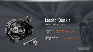 Subaru Forester Rear Suspension Loaded Knuckle Installation by Dorman Products