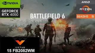 Battlefield 6 Domination Beta Test | RTX 4050 + Ryzen 5 8645HS | HP Victus 15 Gameplay