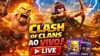 AO VIVO AGORA: JOGANDO CLASH OF CLANS E SO OS ATAQUE DOENÇA