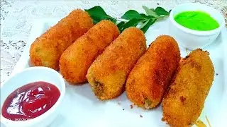 Mutton Potato Croquettes Recipe | Easy Mutton Potato Croquettes At Home | Mere Haath Ki Rasoi ❤️